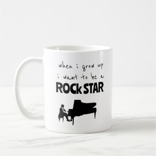 Caneca de Café Rock Star Quando Eu Crescer