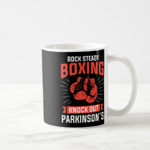 Caneca De Café Rock Steady Boxing Põe Fora do Boxer de Parkinson