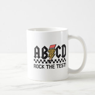 Caneca De Café Rock The Test Abcd Testing Day Professors Meninas