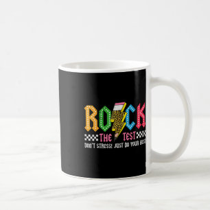 Caneca De Café Rock The Test Day Dont Stress Abcd Alphabe