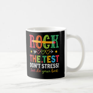 Caneca De Café Rock The Test Dont Stress Do Best Teacher Testing