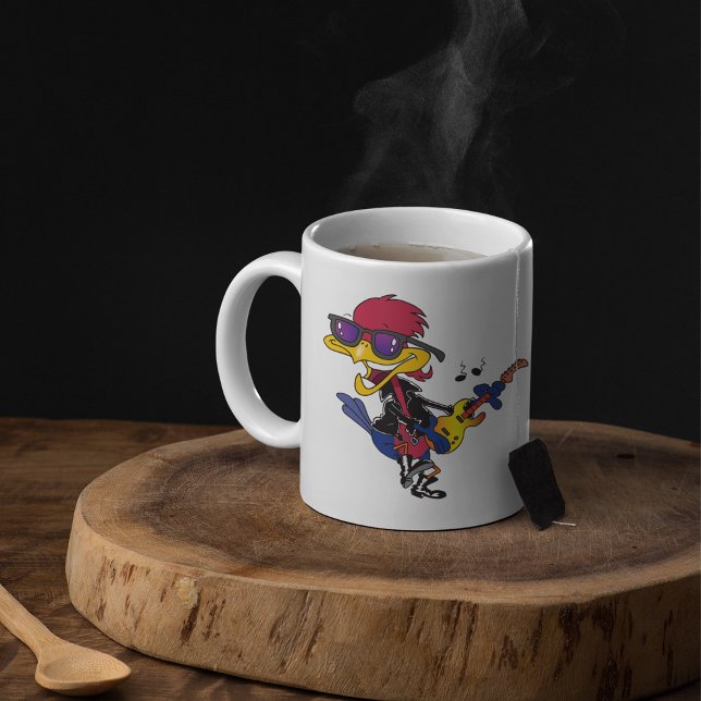 Caneca De Café Rocker Bird (Criador carregado)