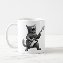 Caneca De Café Rocker Cat Mug
