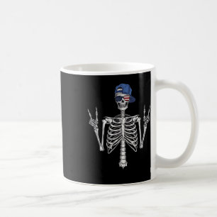 Caneca De Café Rocker Esqueleto Boné Skater Legal Halloween Punk