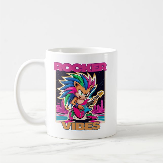 Caneca De Café Rocker Hedgehog (Esquerda)
