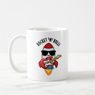 Caneca De Café Rocket E Roll Funny Rocket Pun