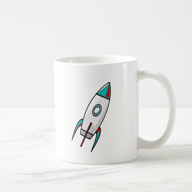 Caneca De Café Rockets vermelhos e azuis (Direita)