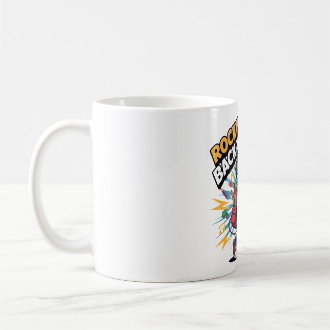 Caneca De Café Rockin' My Way Back to School Kid (Esquerda)