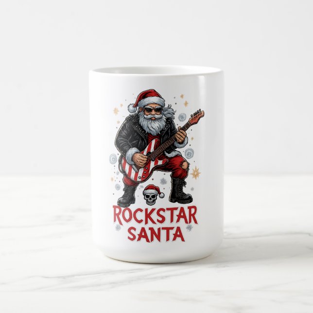 Caneca De Café Rockstar Santa Mug (Centro)