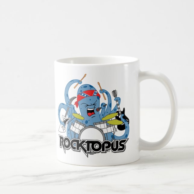 Caneca De Café Rocktopus (Direita)
