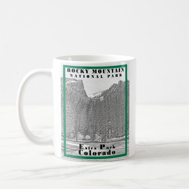 Caneca De Café Rocky Mountain National Park Mug (Esquerda)