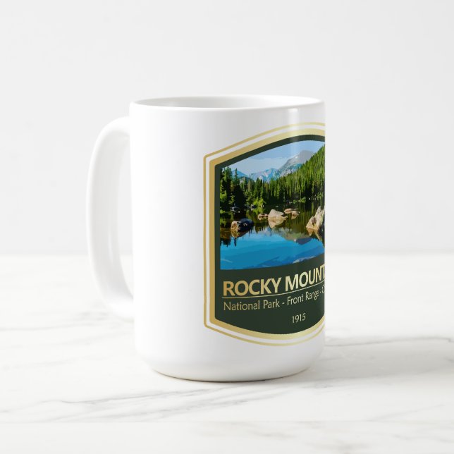 Caneca De Café Rocky Mtn NP (PF1) (Frente Esquerda)
