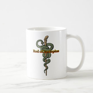 Caneca De Café Rod of Asclepius