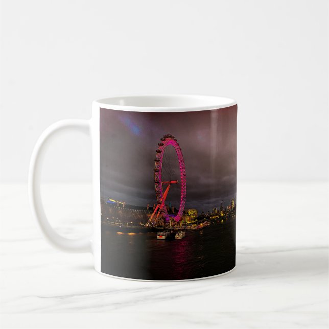 Caneca De Café Roda de Observação Ocular de Londres #1 Mug (Esquerda)
