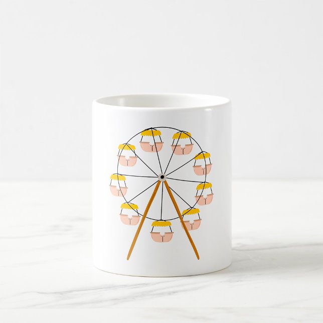 Caneca De Café Roda Gigante Brincadeira com Bunda Passeio de Carn (Criador carregado)