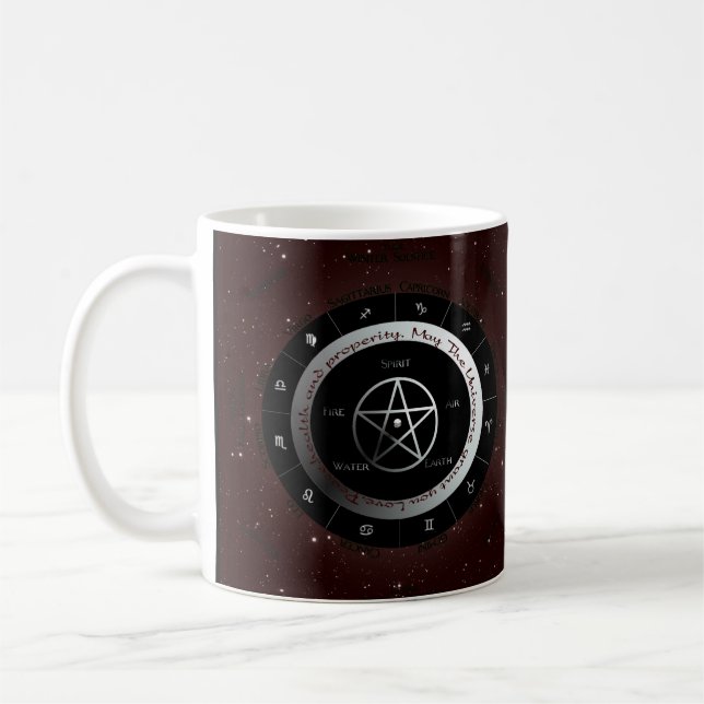 Caneca De Café Roda pagã dos elementos (Esquerda)