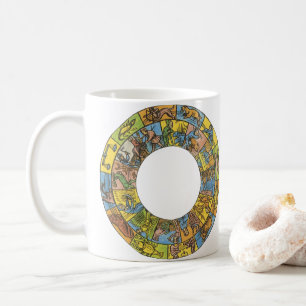 Caneca De Café Roda Zodiacal Astrológica Celestial Vintage