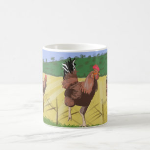 Caneca De Café Rodapé em Execução no Campo 