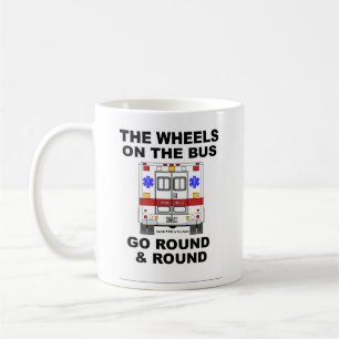 Caneca De Café Rodas no ônibus - ambulância (copo)