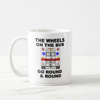 Caneca De Café Rodas no ônibus - ambulância (copo)