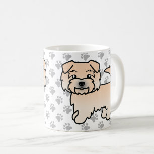 Caneca De Café Rodas Norfolk Terrier Cão e patas