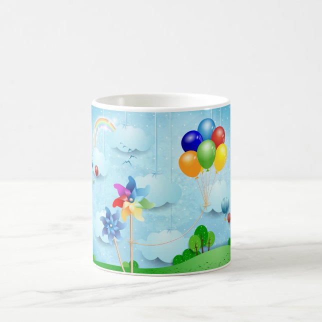 Caneca De Café Rodinhas e balões (Centro)