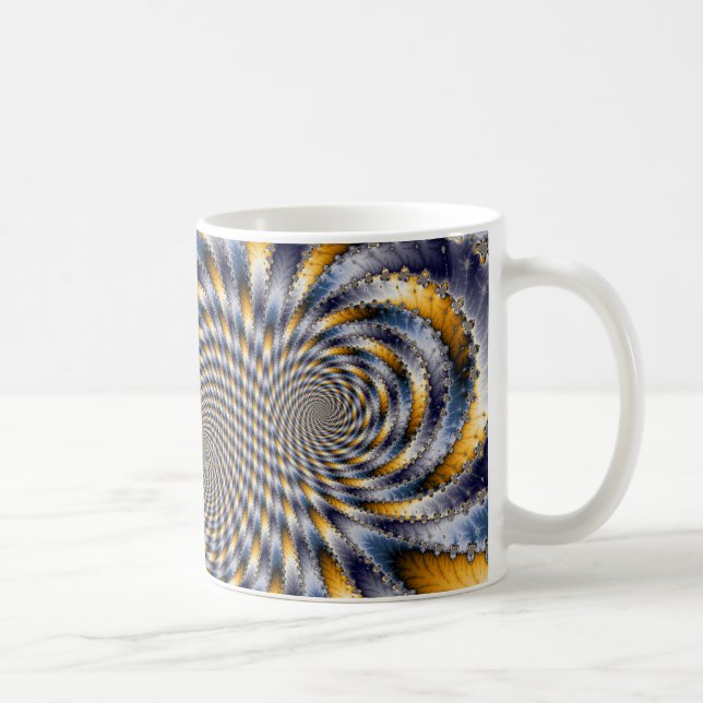 Caneca De Café Rodovia Fractal 2 - Caneta Fractal (Direita)