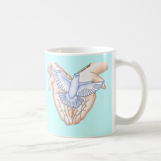 Caneca De Café Rola da Mão Cristã (Direita)
