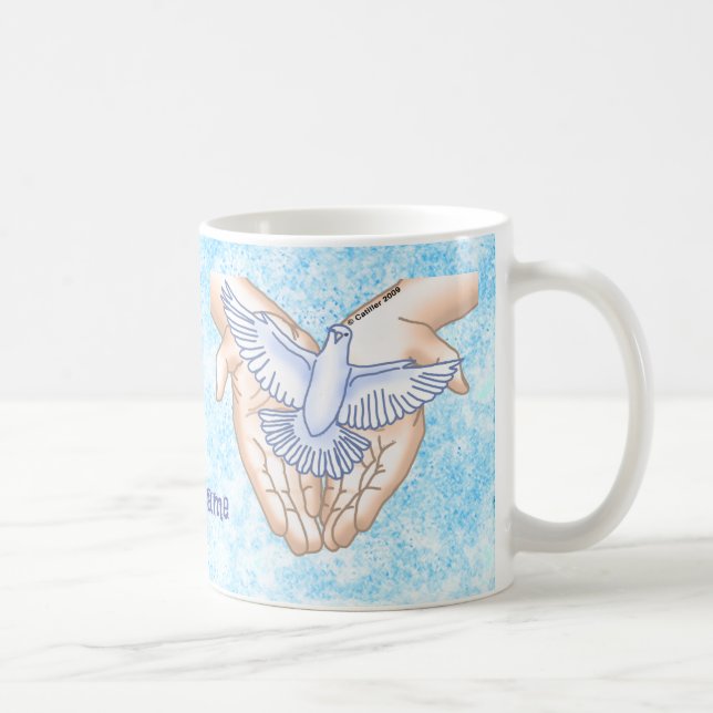 Caneca De Café Rola das Mãos Cristãs (Direita)