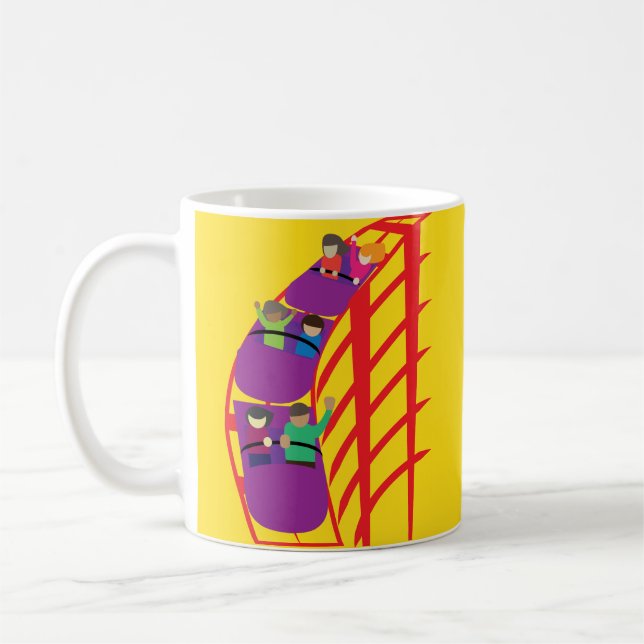 Caneca De Café Roller Coaster Upclose (Esquerda)