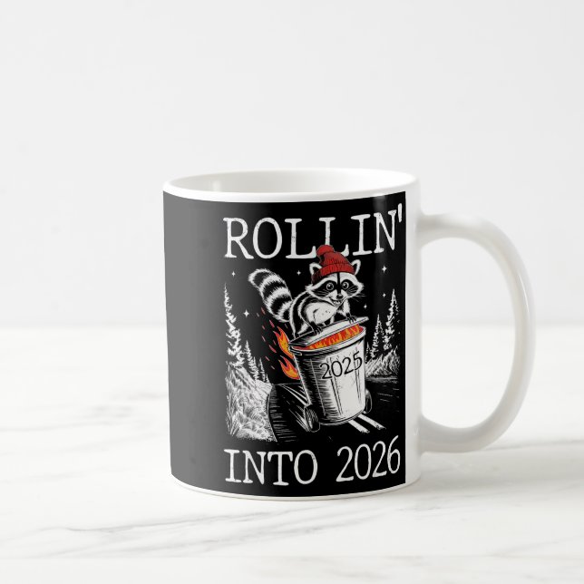 Caneca De Café Rollin' Into 2026  (Direita)