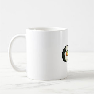 Caneca De Café Rolos de Sushi Kawaii Felizes