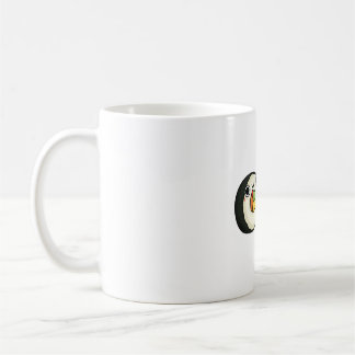 Caneca De Café Rolos de Sushi Kawaii Felizes