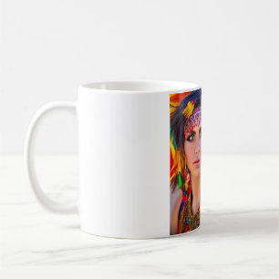 Caneca De Café Roma Chai Roma Girl Multi-Colour A.I. Art Mug