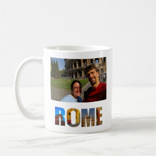 Caneca De Café Roma Itália Cria sua própria foto