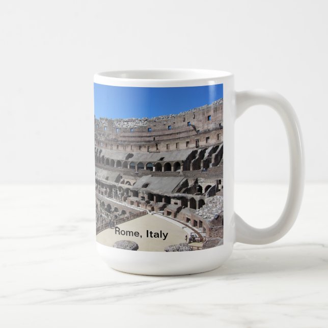 Caneca De Café Roma, Itália - O Coliseu (Direita)
