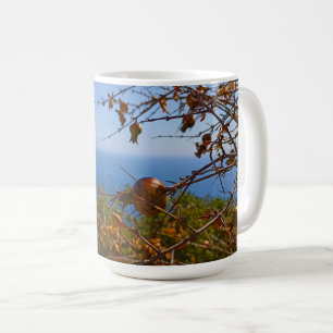 Caneca De Café Romã Selvagem Ensolarado Mar Costeiro de Verão