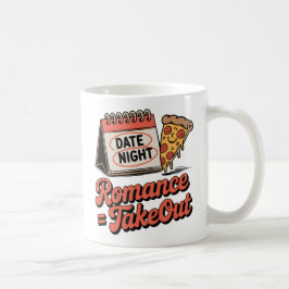 Caneca De Café Romance = Delivery | Amor Casual com Humor de Comi