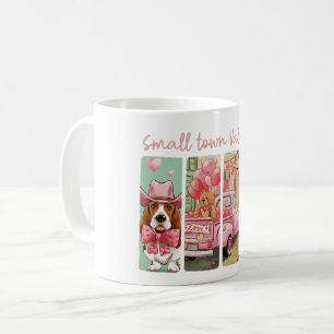 Caneca De Café Romance do Dia de os namorados Ocidental com Basse