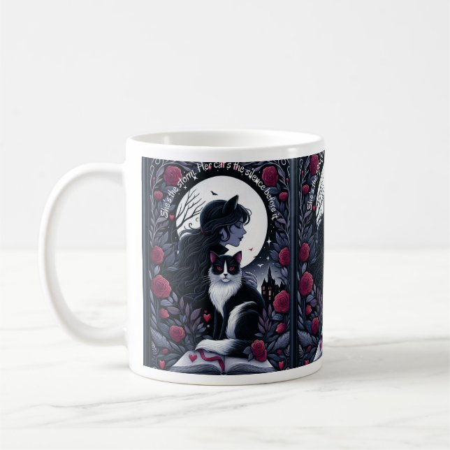 Caneca De Café Romance Escuro: Ela é a tempestade (Esquerda)