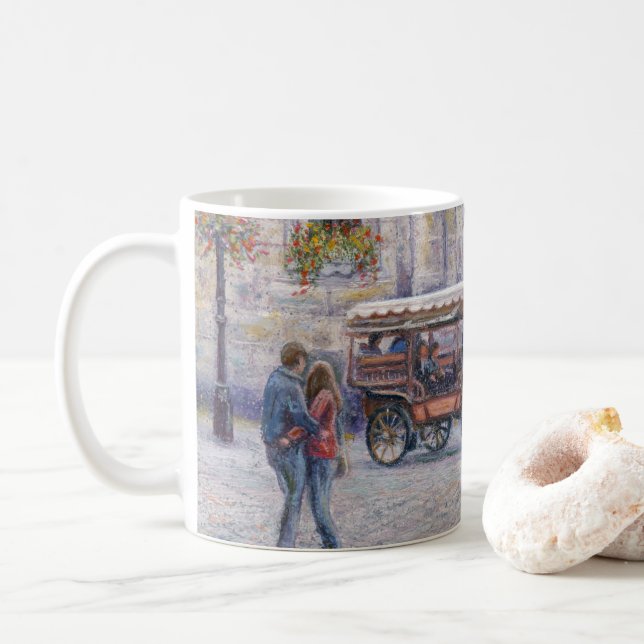 Caneca De Café "Romance Europeu" (Com Donut)