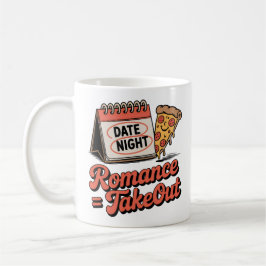 Caneca De Café Romance = Takeout | Casual Love with Food Humor