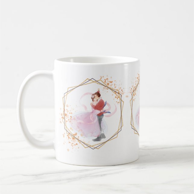 Caneca De Café Romance Tradicional (Esquerda)