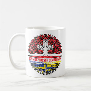 Caneca De Café Romanen Rätoromanisch Graubündisch Graubünden Baum