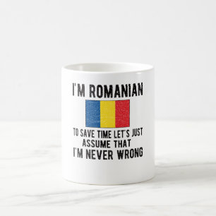 Caneca De Café Romanian Heritage Romania Roots Romanian Flag