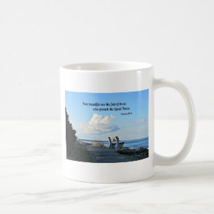 Caneca De Café Romanos 10:15 Como são bonitos os pés...