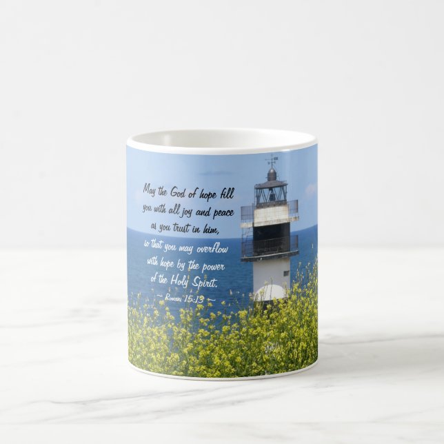 Caneca De Café Romanos 15:13 Deus da Esperança, Farol (Centro)