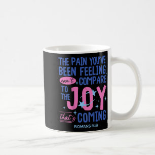 Caneca De Café Romanos 8_18 Bíblia Alegria Está Chegando Insracio