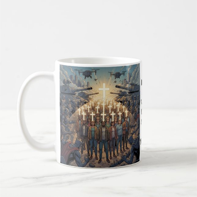 Caneca De Café Romanos 8:31 (Esquerda)