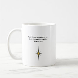 Caneca De Café Romans 8:28 Christian Mug | Encouragement Gift